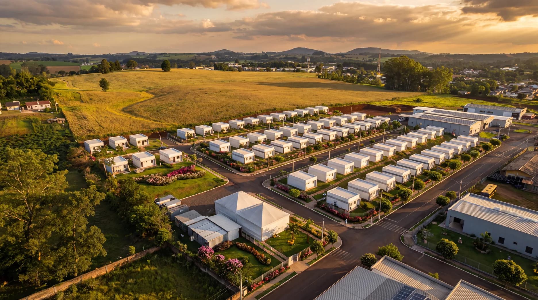 Evento de entrega das casas do projeto Legado Habitação RS em Bom Retiro do Sul